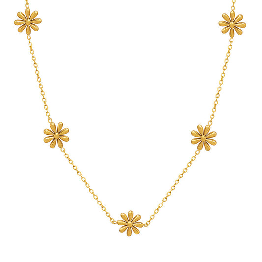 Enchanting Daisy Titanium Necklace from Planderful Collection
