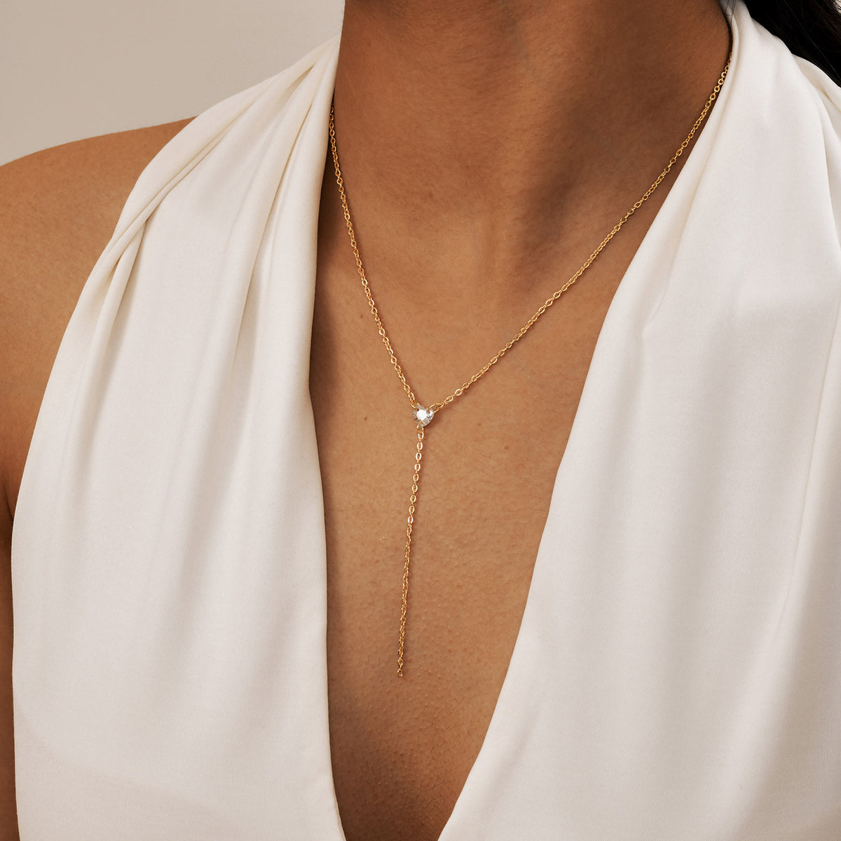 A Variety Of Y-Shaped Necklace – Women's Gold Imitation Pearl Tassel Stacked With Style