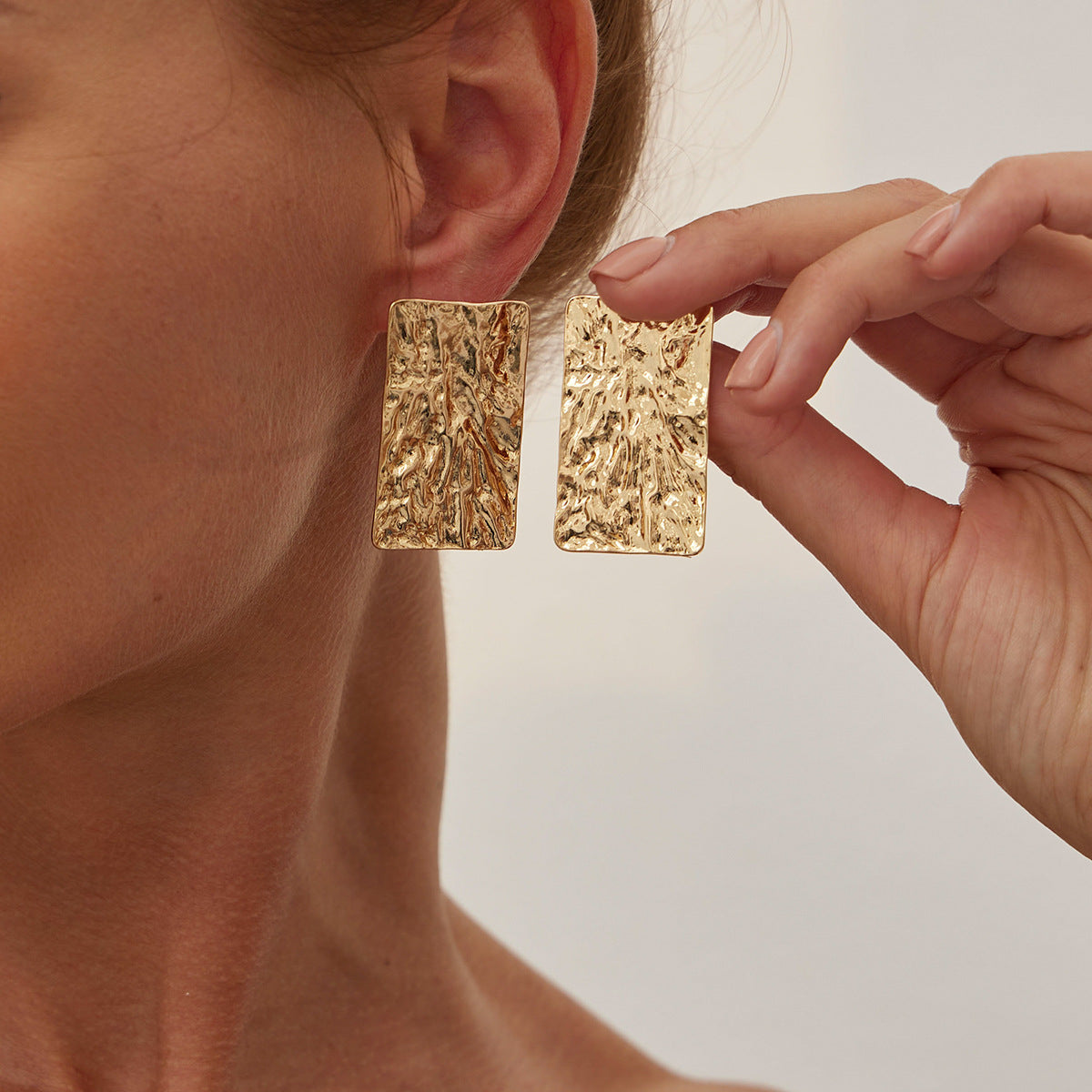 Planderful Vienna Verve Earrings – Elegant Irregular Geometric Design