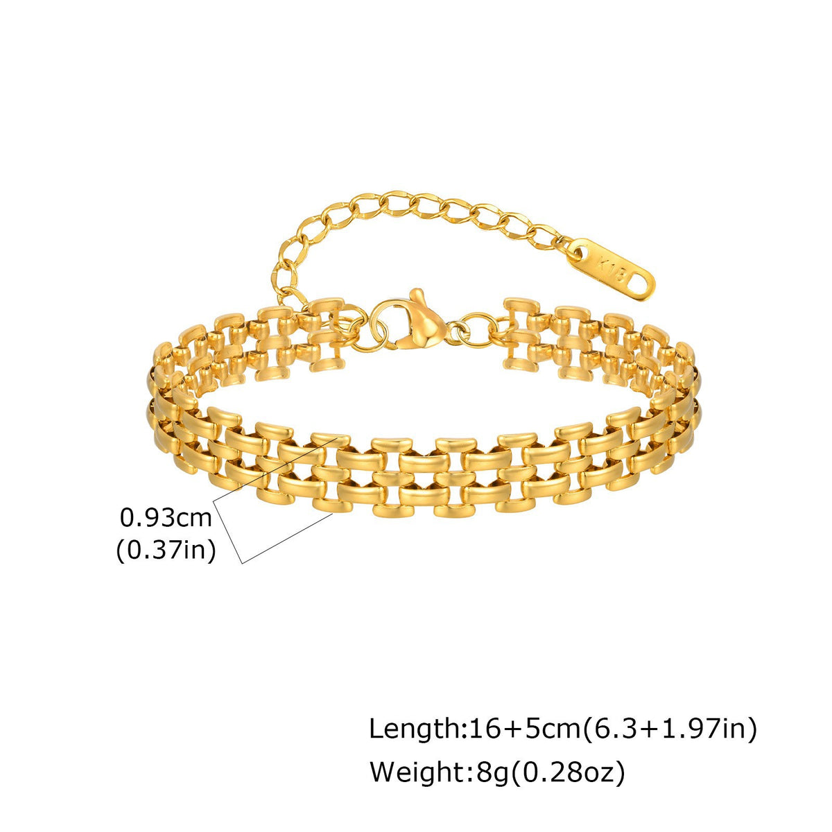 Strap Women Gold Stainless Steel Bracelet for Women