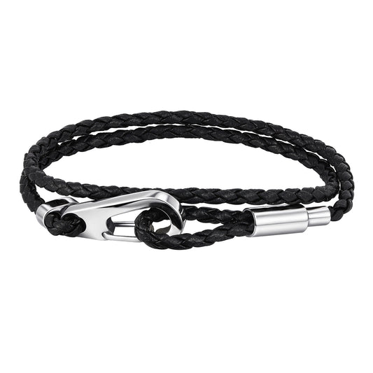 Black Stainless Steel Bracelet for Men