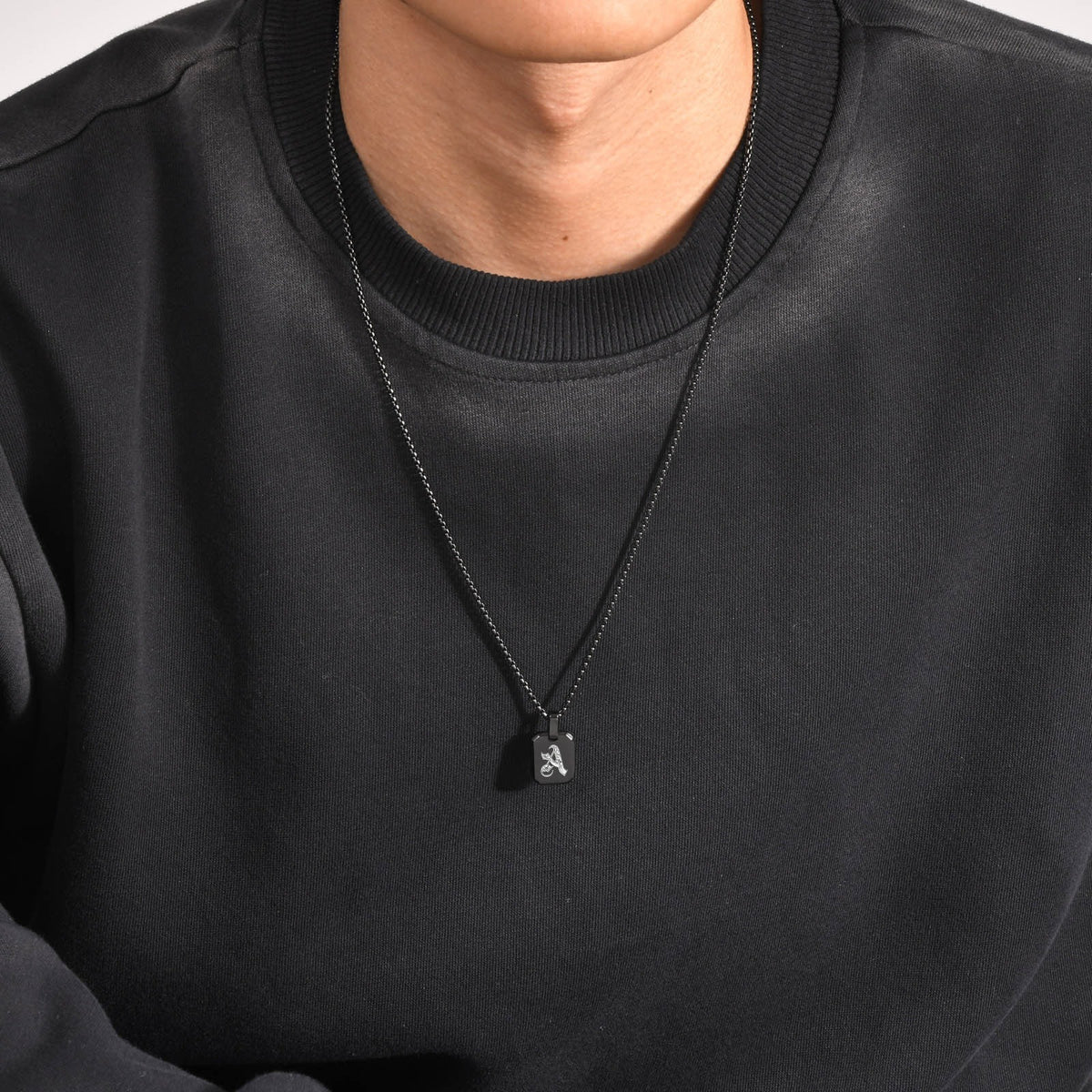 Stainless Steel Initial Letter & Blank Pendants