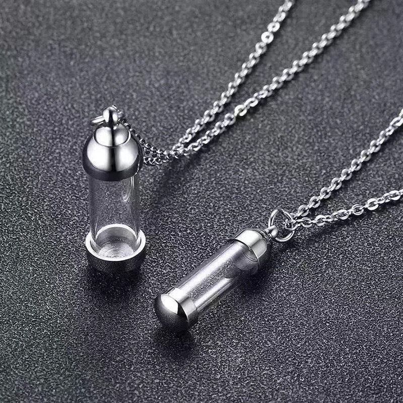 Planderful Everyday Genie Relic Bottle Pendant Necklace Waterproof Talisman Tube Gift For Spiritual Seekers