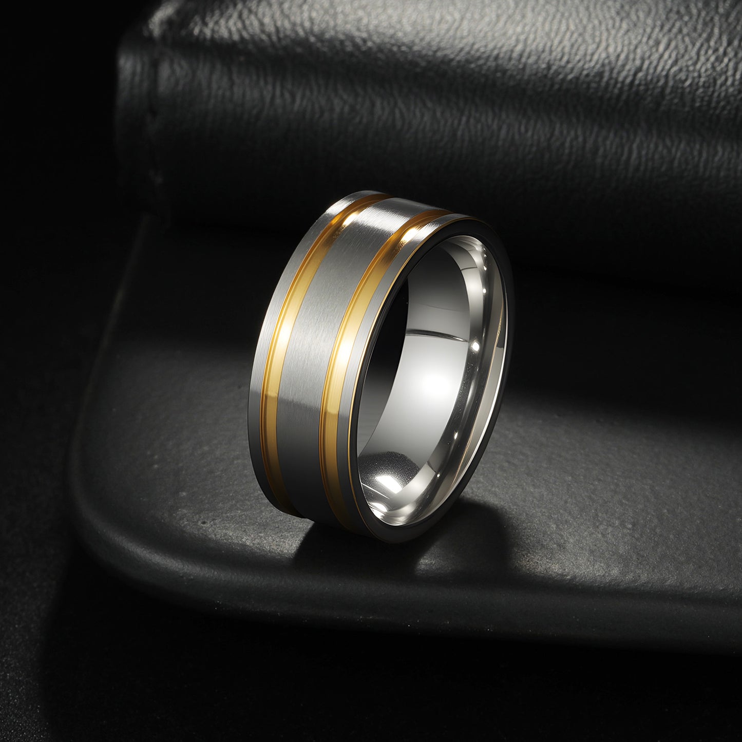 Stainless Steel 8mm Matte Ring For Men Unisex Everyday Genie By Planderful Collection Durable Protection