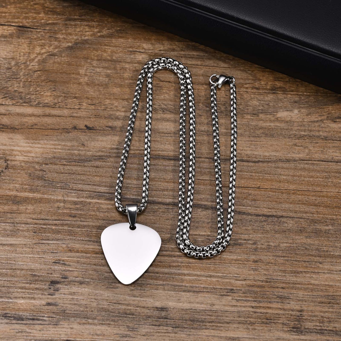 Planderful Shop Stainless Steel Guitar Pick Pendant For Men