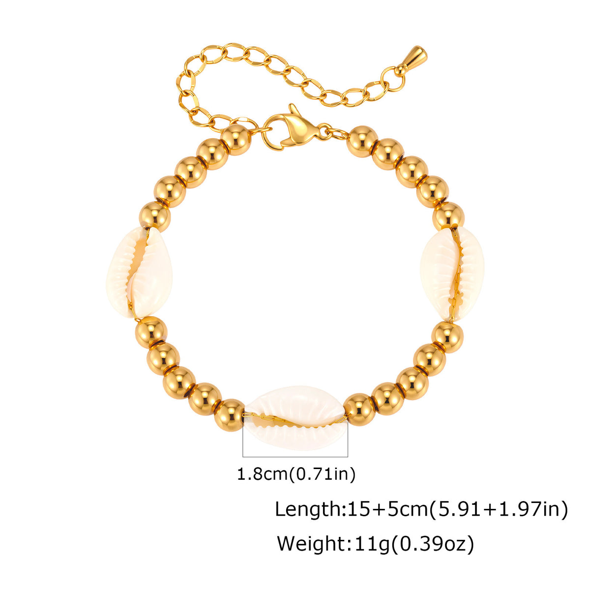 Shell Stainless Steel Bracelet