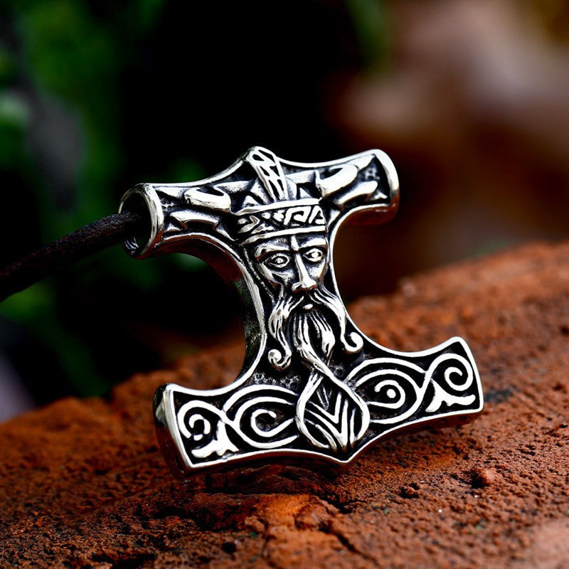 Retro Viking Pirate Anchor Pendant in Stainless Steel for Men - Wholesale European and American Design