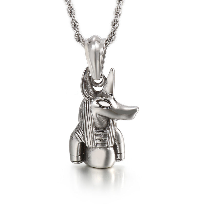 Lion Head Titanium Steel Pendant with Unique European and American Design