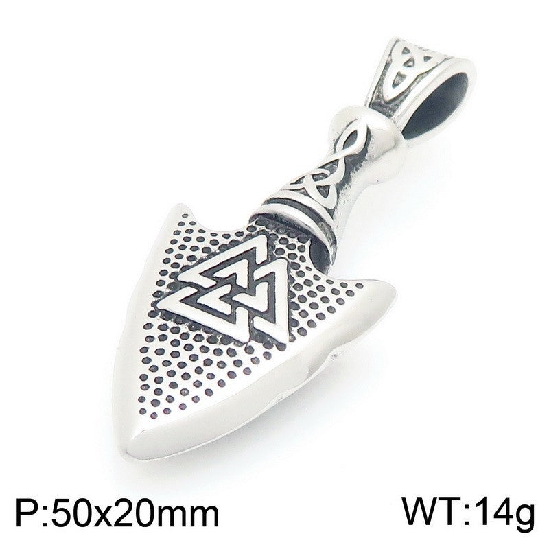 Planderful Norse Eye Of Horus Necklace Titanium For Men Bold