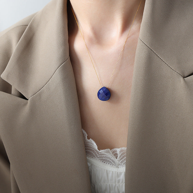 Natural Stone Drop Pendant Necklace - Unique High-Quality Design