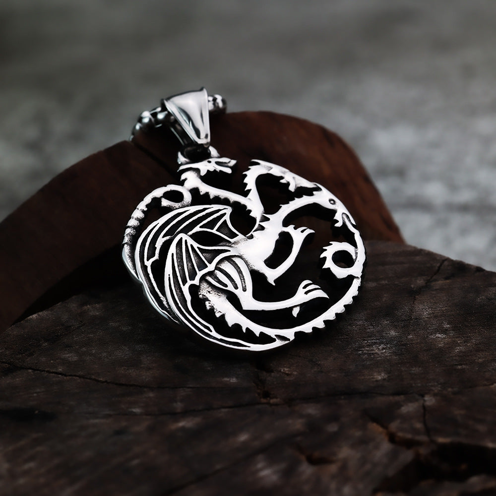 Hot-Selling Foreign Trade Dragon Pendant Neck Chain Jewelry