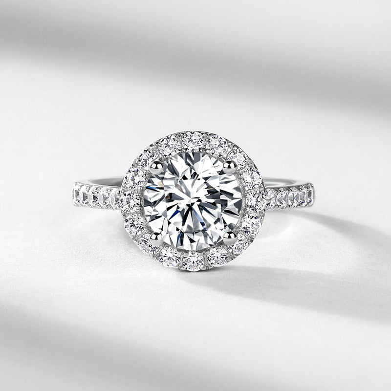 Planderful Magic Star Diamond Ring – Elegant Moissanite D Color Wedding Jewelry