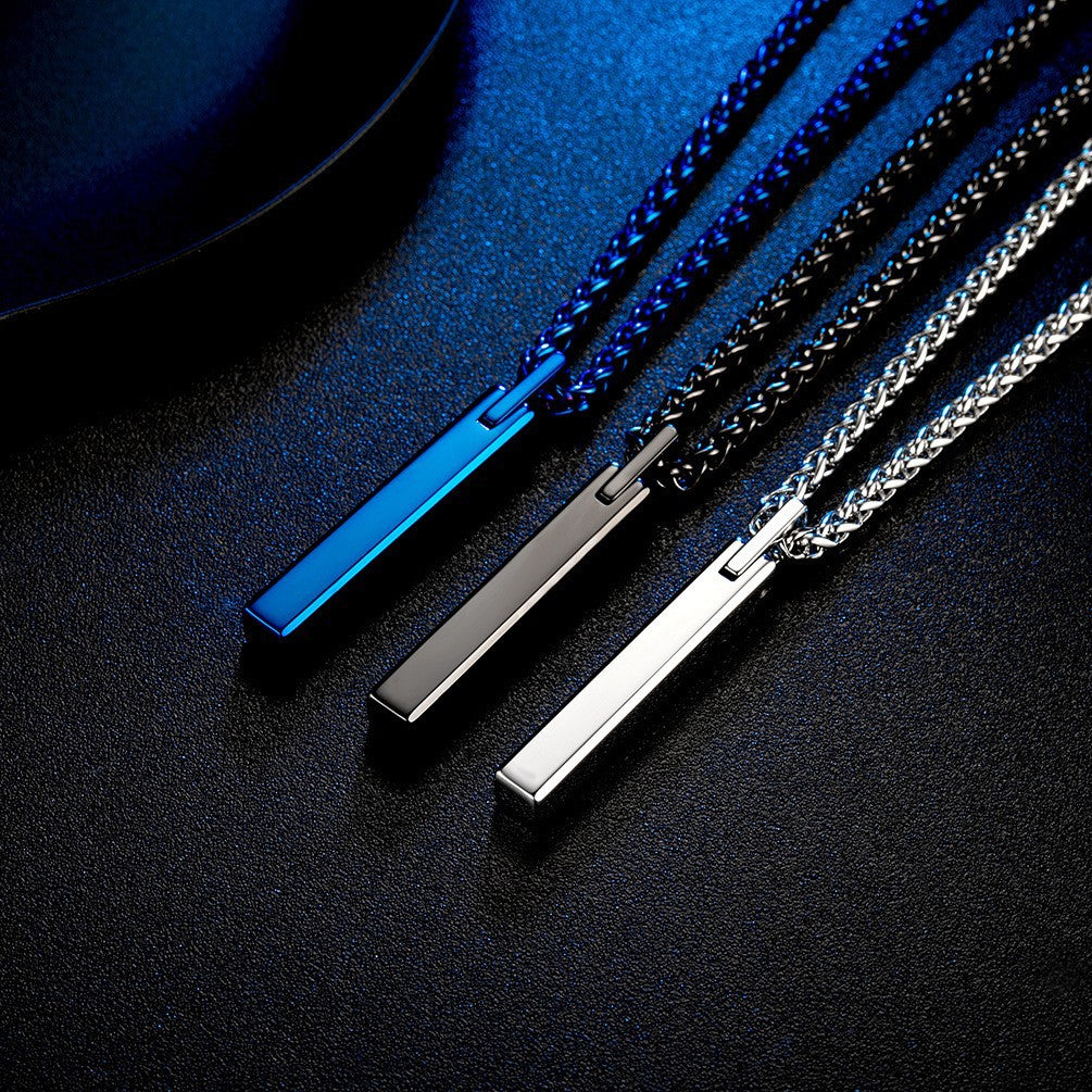 Japan and South Korea Simple Trendy Men's Tungsten Gold Necklace