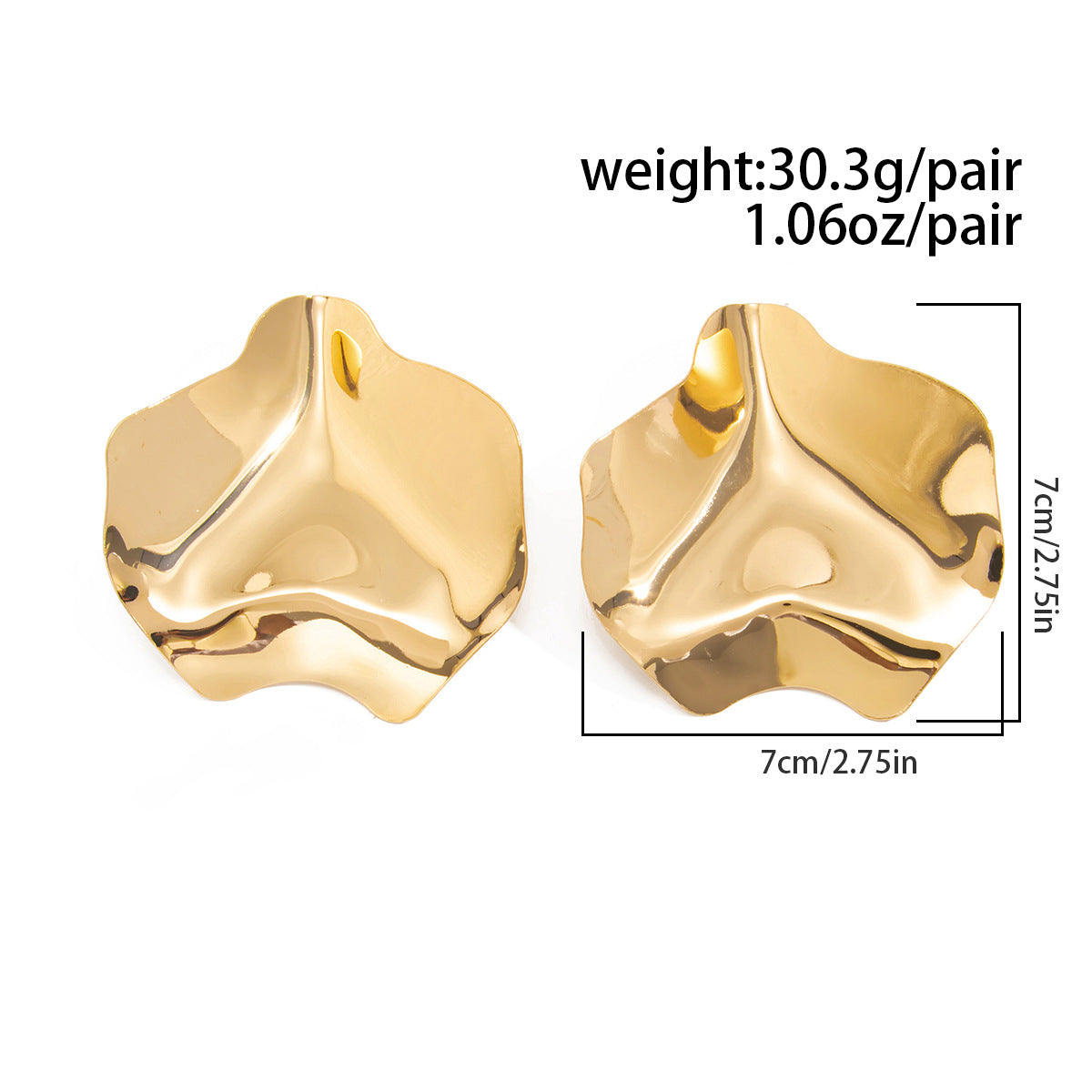 Planderful Liquid Metal Waterdrop Earrings Geometric Statement For Modern Women Vienna Verve