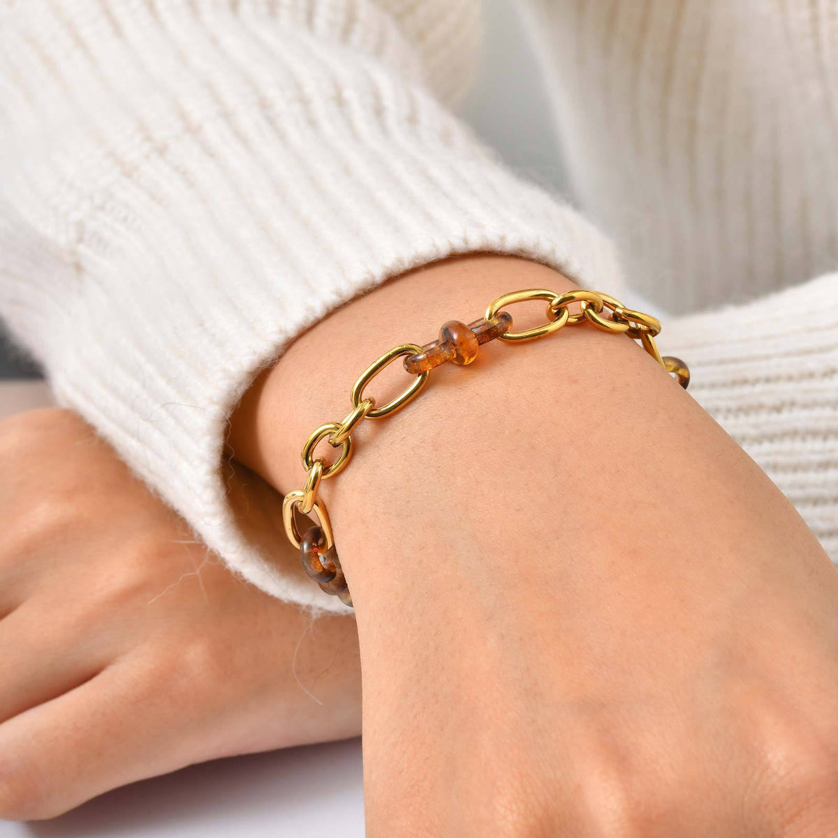And Fashionable Simple Multi- Stainless Steel Bracelet