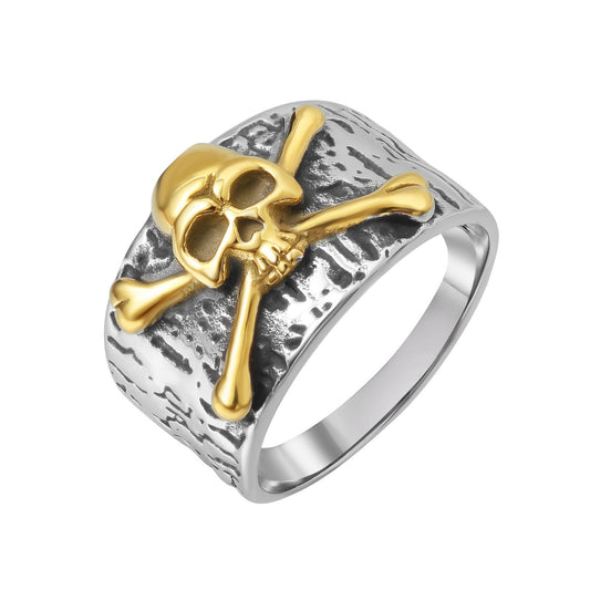 Halloween Death Skeleton Titanium Steel Ring for Men