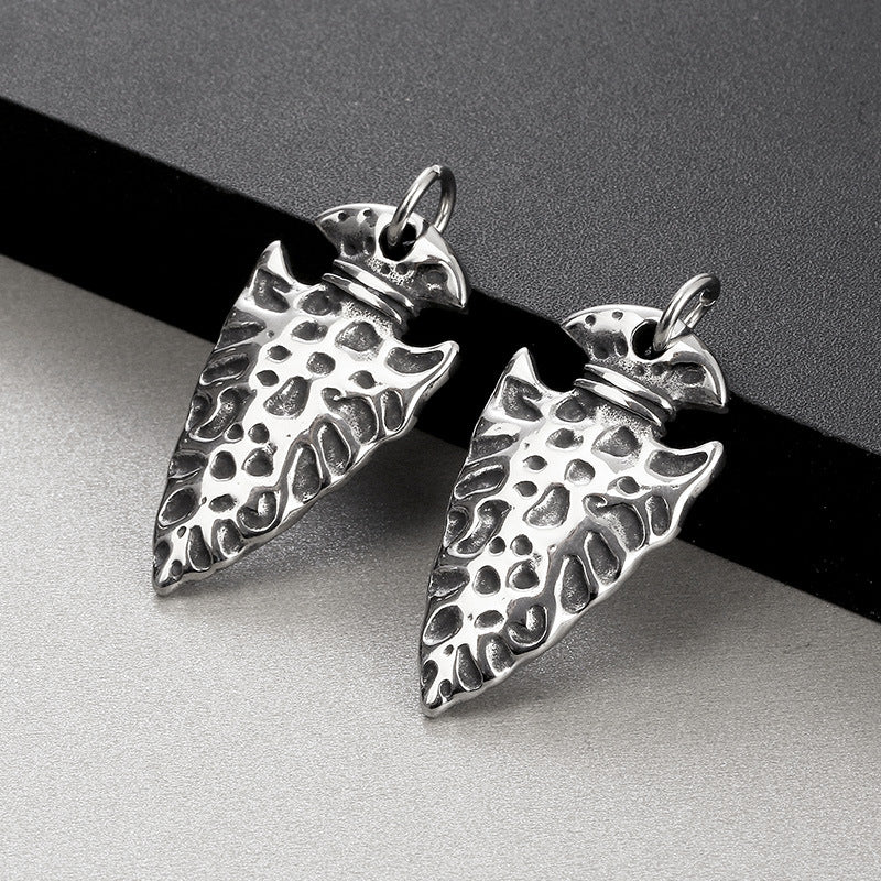 Punk Viking Rune Amulet Pendant in Titanium Steel for Men - Creative European and American Jewelry