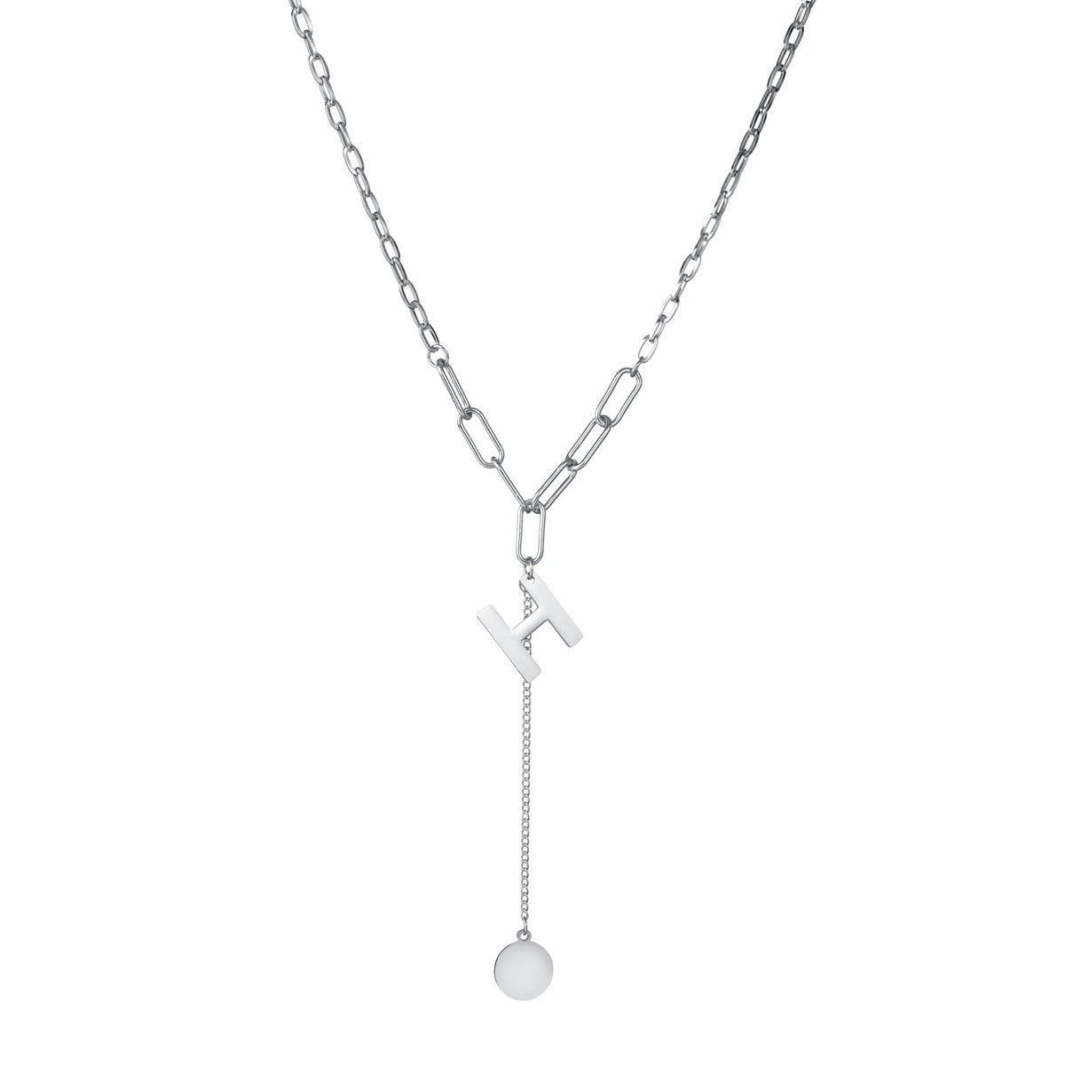 European & American Titanium Letter Pendant Couple Necklace - Unisex Jewelry Supply