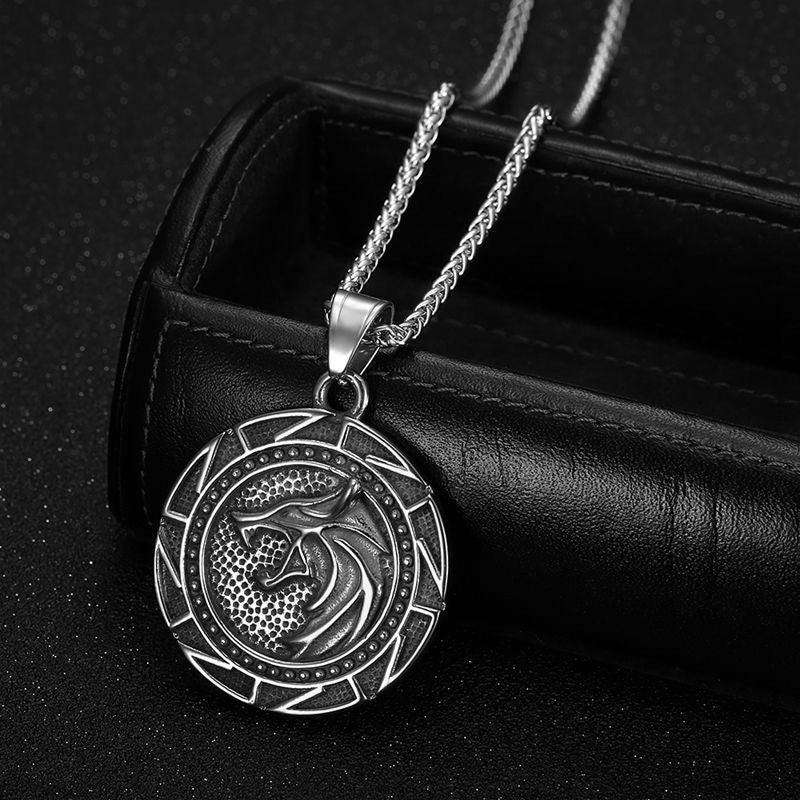 Planderful Viking Rune Pendant Necklace for Men Stainless Steel Durable Nordic Jewelry