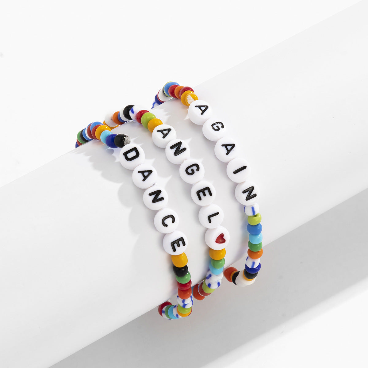 Planderful Vienna Verve Beaded Bracelet for Women Elastic Macaron Color Mix Statement Jewelry