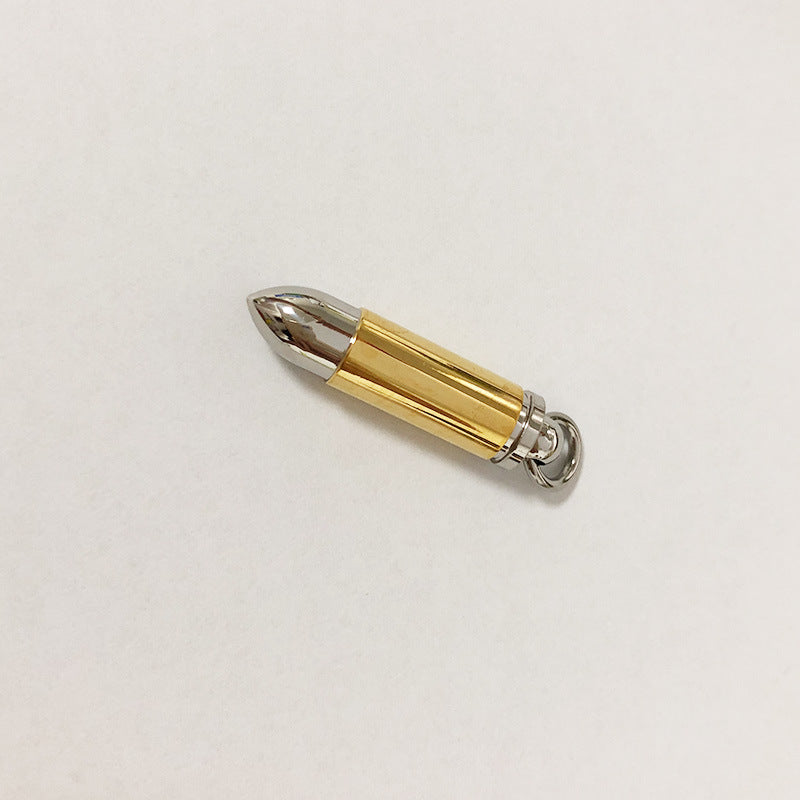 Men's Jewelry European and American Style Blue Bullet Pendant