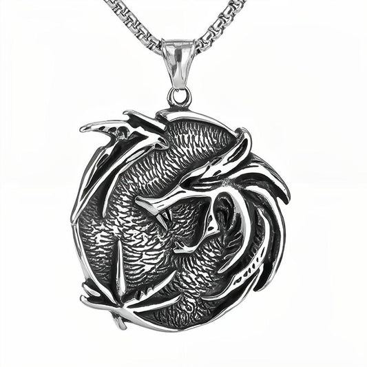 European And American Men's Stainless Steel Witch Hunter Pendant