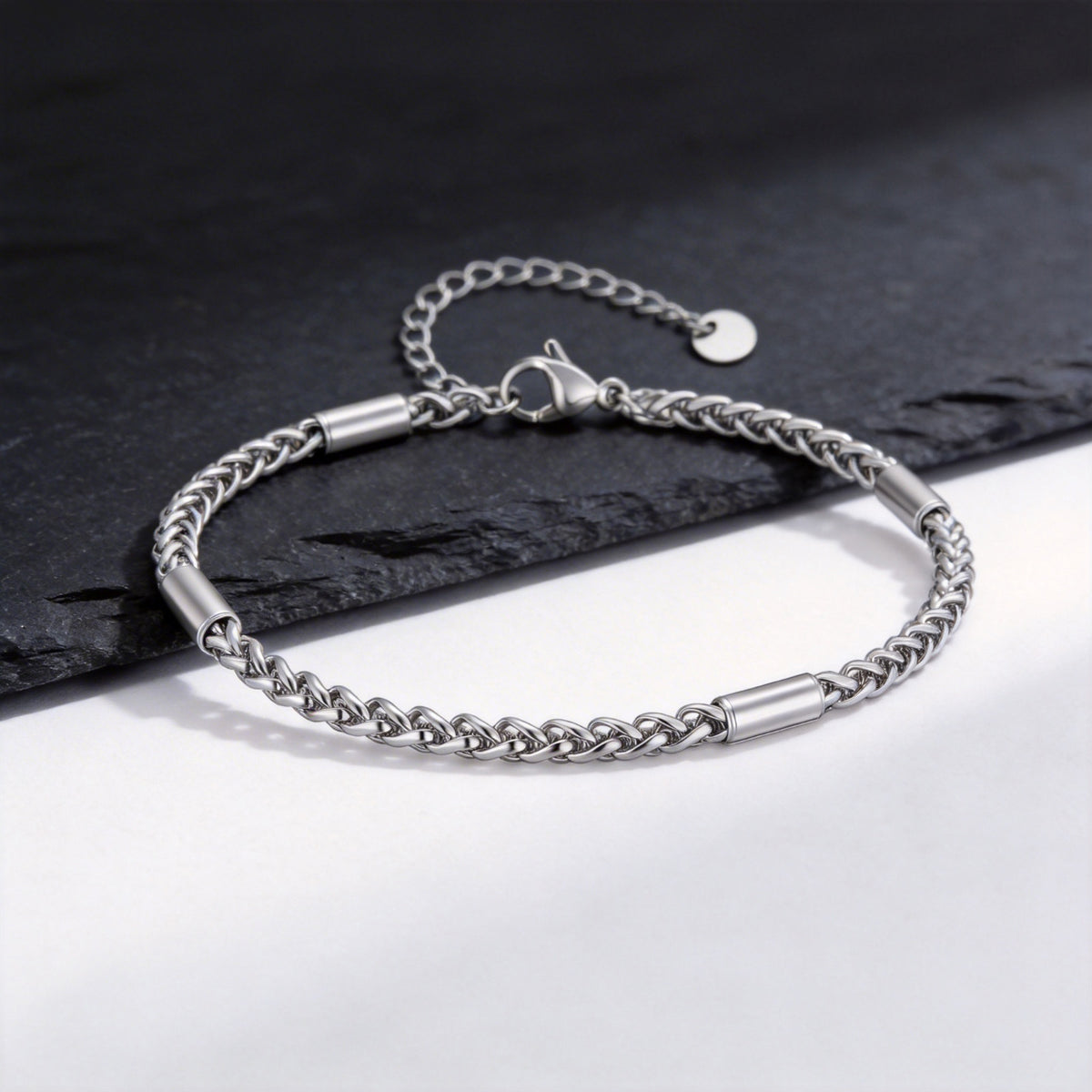 Flower Stainless Steel Anklet for Men