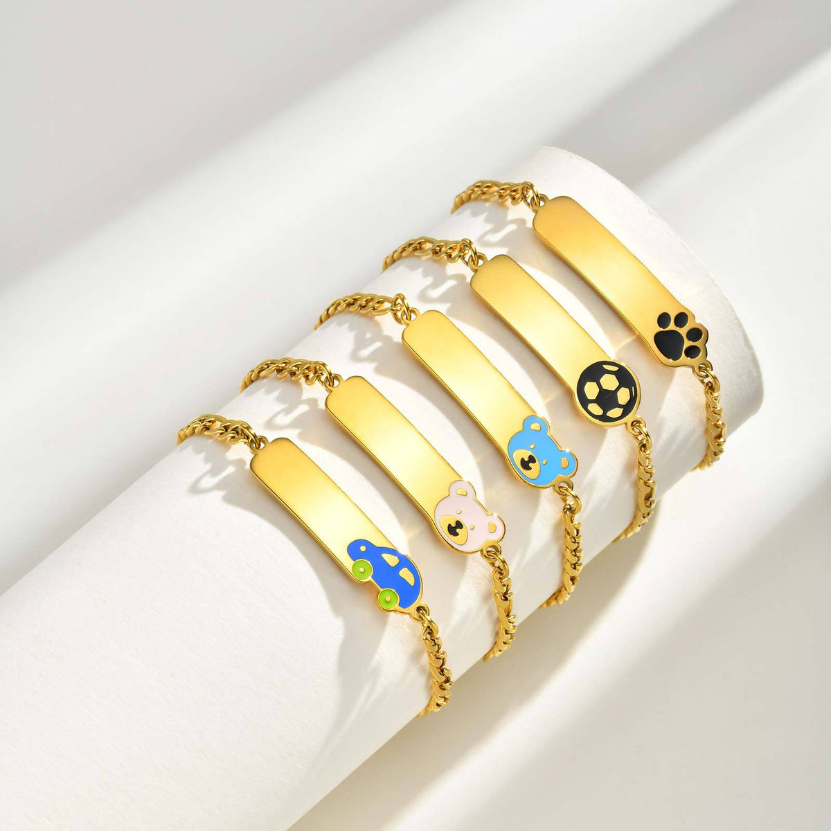 Variety Cute Child Size Stainless Steel Bracelet Unisex