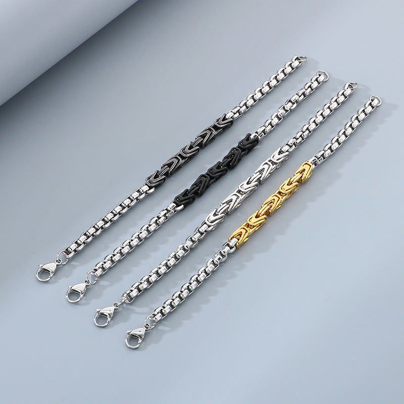 Planderful Men Byzantine V Shaped Emperor Bracelet For Men