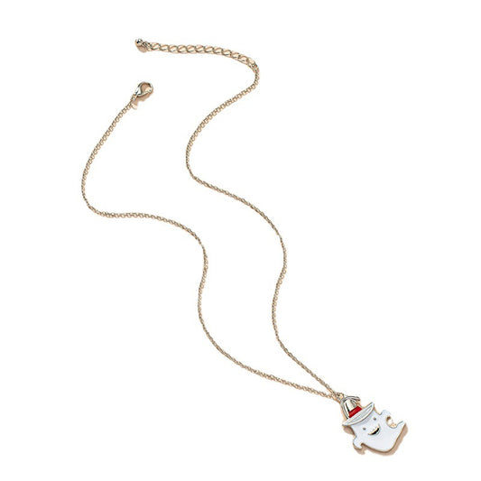 Ghostly Glazed Sweater Chain Necklace with Vienna Verve Design