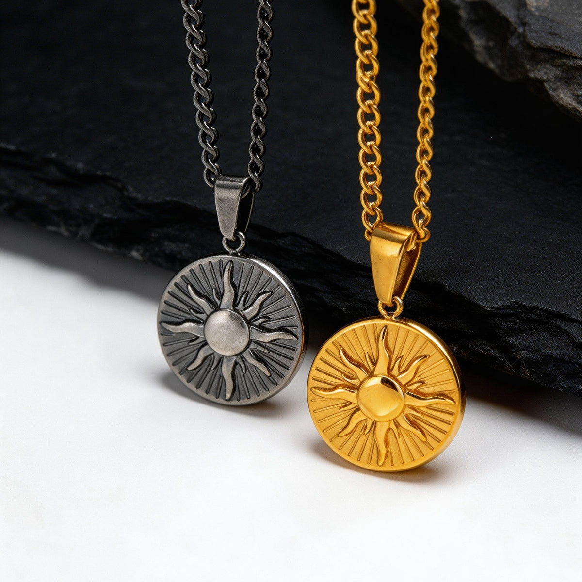 Textured Stainless Steel Pendant