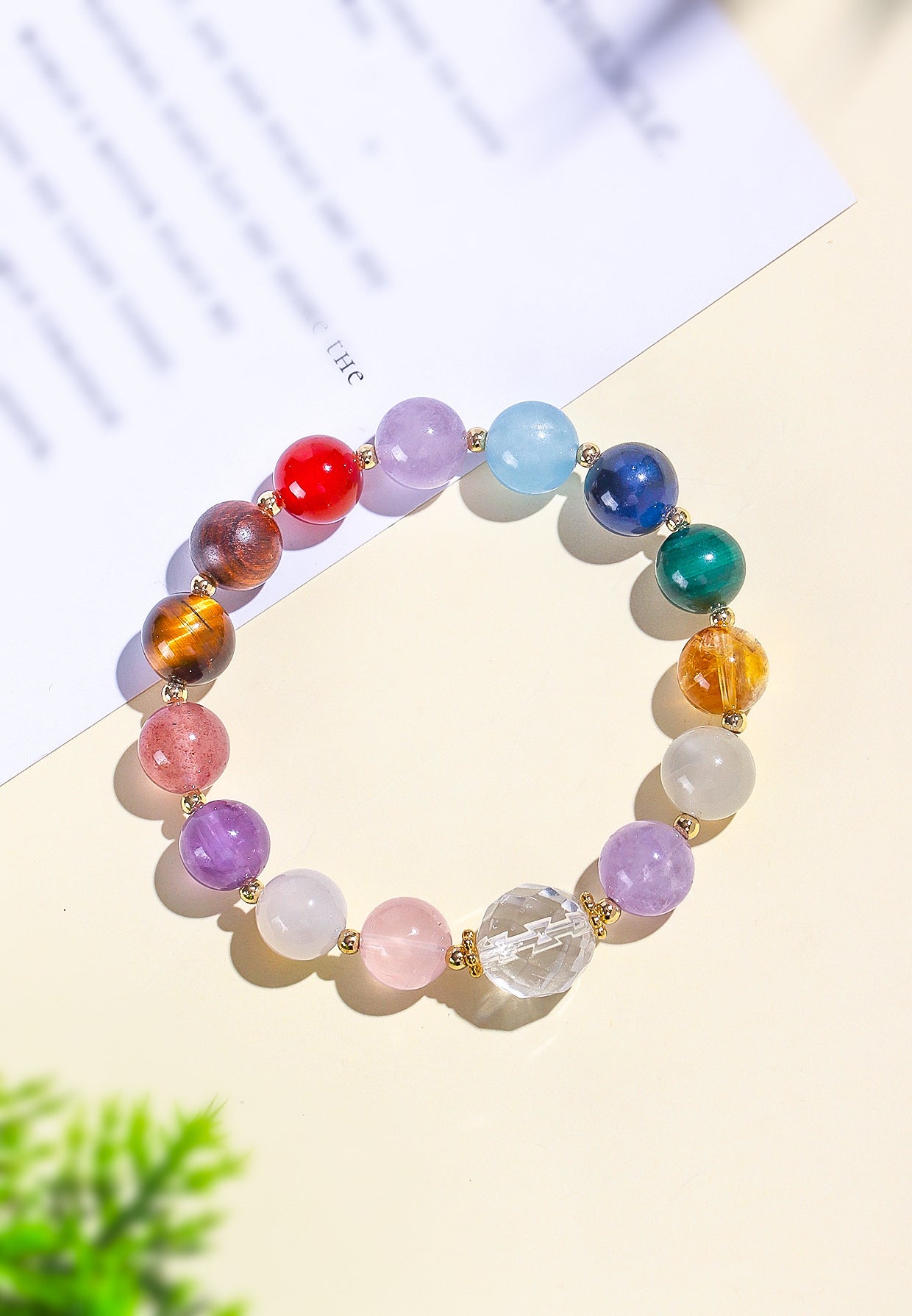 Planderful Fortune's Favor Bracelet – Elegant Multi-Treasure Crystal Design
