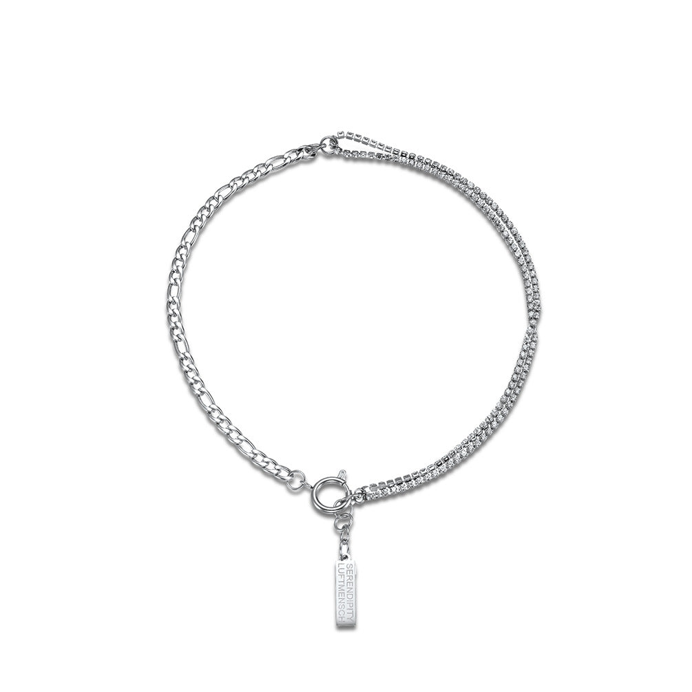 INS Cold Wind Zircon Chain Splicing Neck Chain Necklace