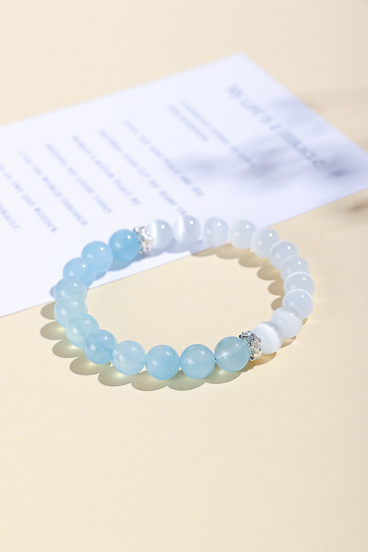 Planderful Fortune's Favor Bracelet – Fresh and Sweet Aquamarine Beaded Design