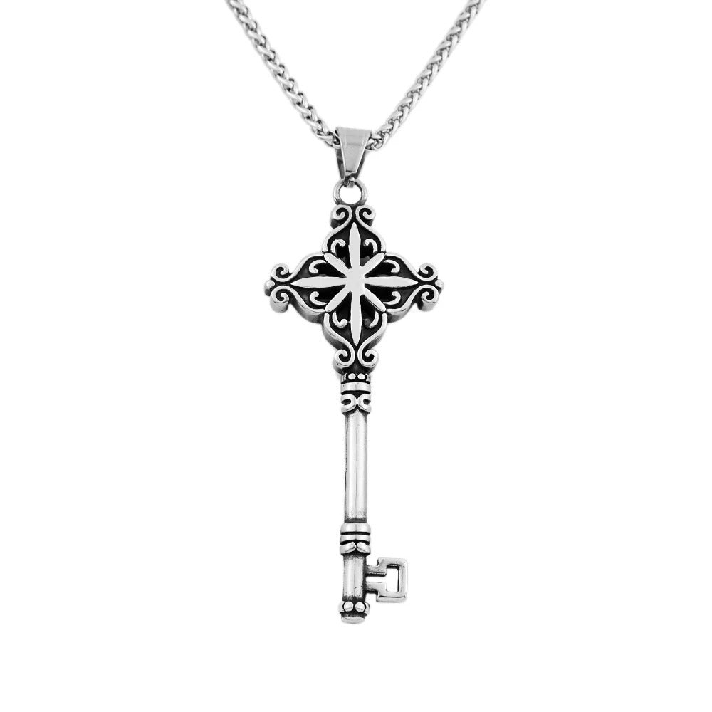 Punk Trendy Stainless Steel Men's Pendant Necklace