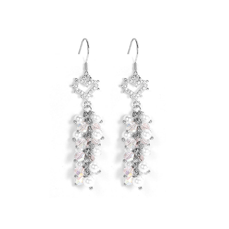 Cluster Bead 925 Sterling Silver Women's Earrings