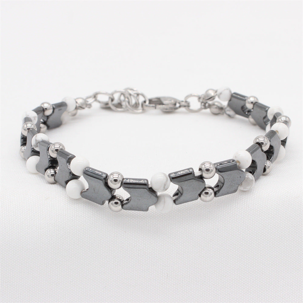 Planderful Everyday Genie Bracelet – Personalized Black Gallstone Tiger's Eye Beaded Jewelry