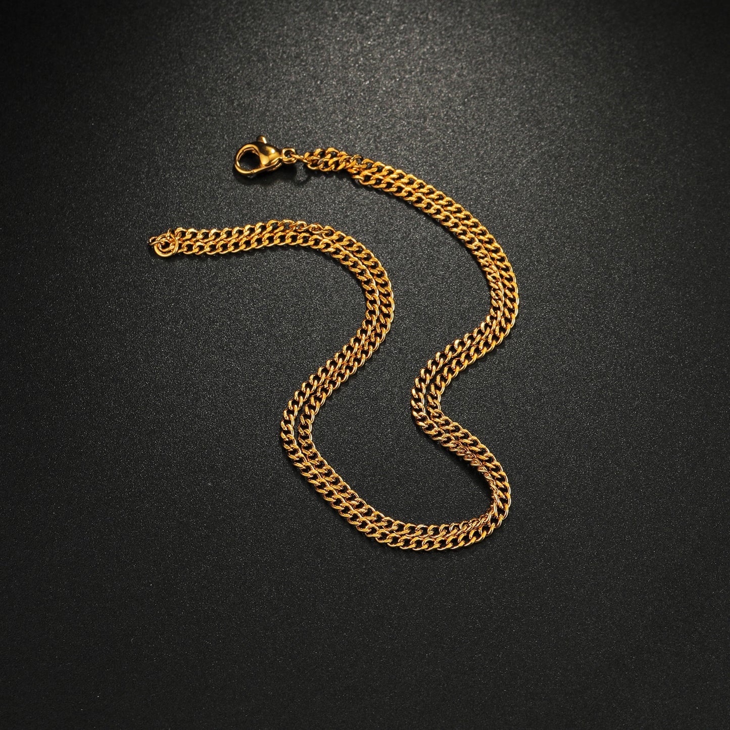 Planderful Everyday Genie Titanium Steel Double Chain Bracelet For Unisex Premium Quality Jewelry