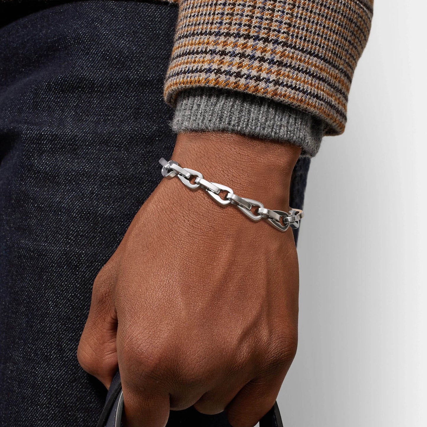 Hip Hop Stainless Steel Handmade Chain Bracelet Steel Men's Fashion Accessories