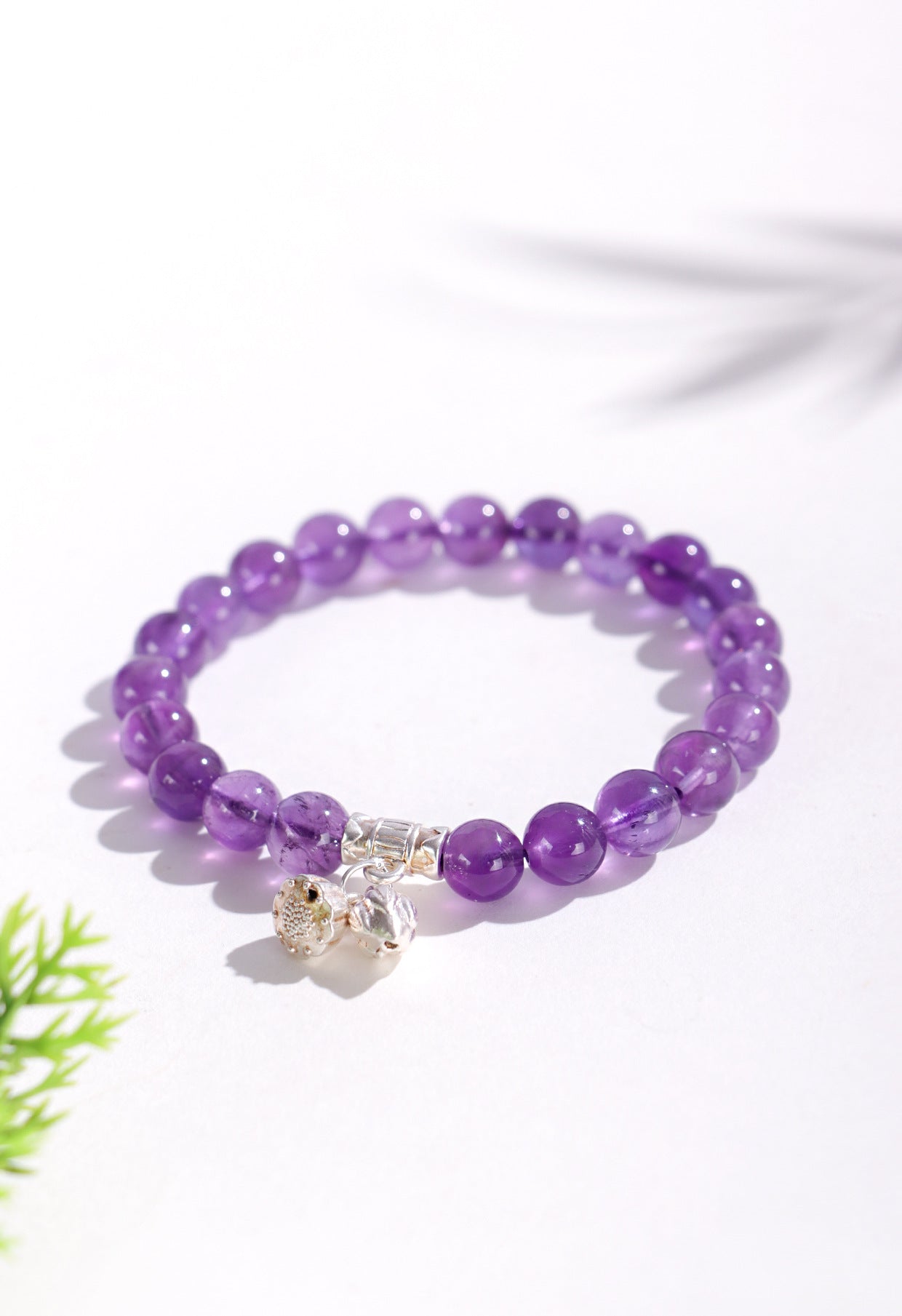 Planderful Fortune's Favor Bracelet – Premium Amethyst Beaded Design