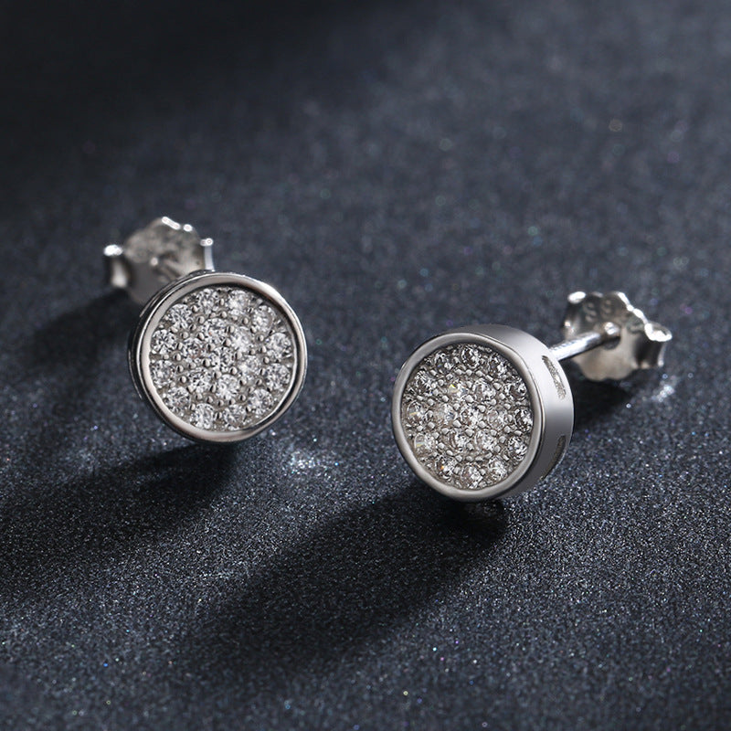 Versatile Sterling Silver Zircon Earrings for Women