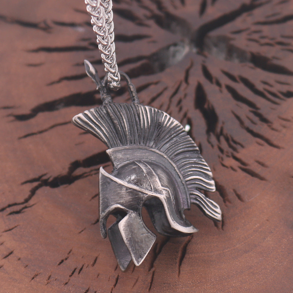 Viking Totem Odin Helmet Necklace for Men - Norse Legacy Vintage Jewelry
