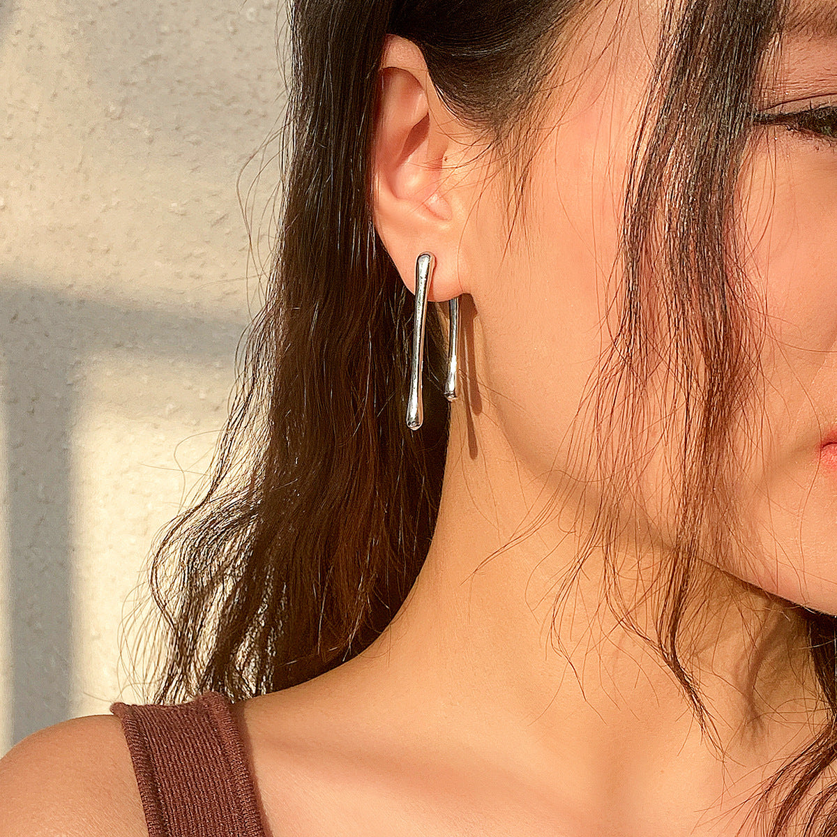 Geometric Earrings Lava Wind Irregular Drops Chic Statement Jewelry For Women Planderful