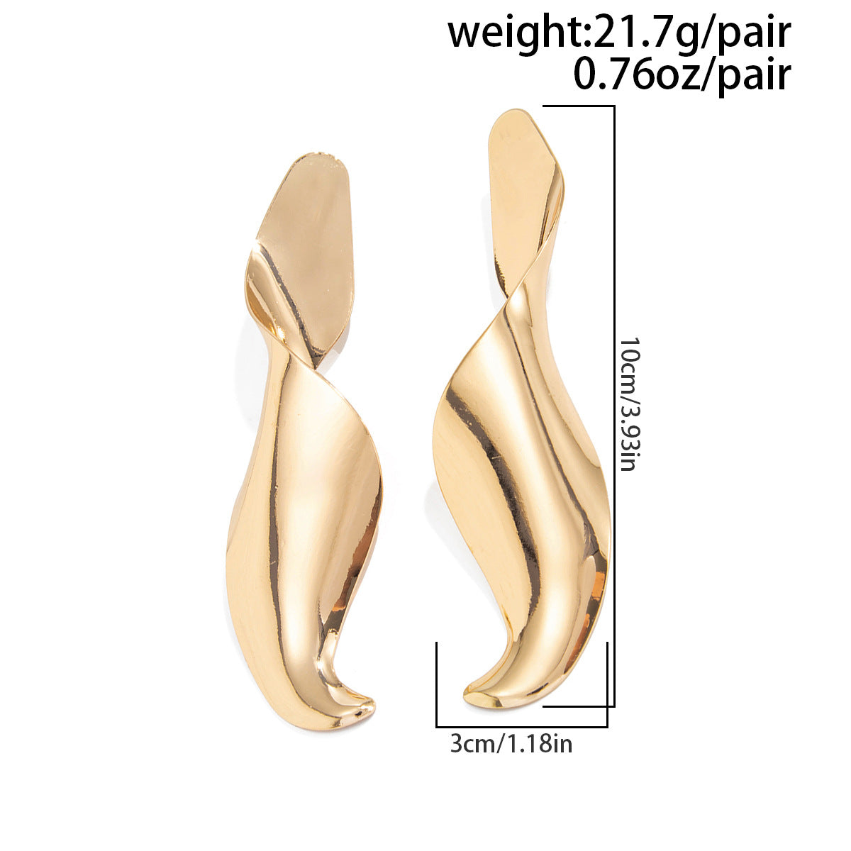 Planderful Vienna Verve Liquid Design Water Drop Earrings For Women Contemporary Stud Jewelry