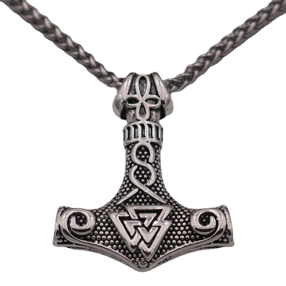 Norse Legacy Thor's Hammer Necklace - Mythical Viking Amulet Jewelry