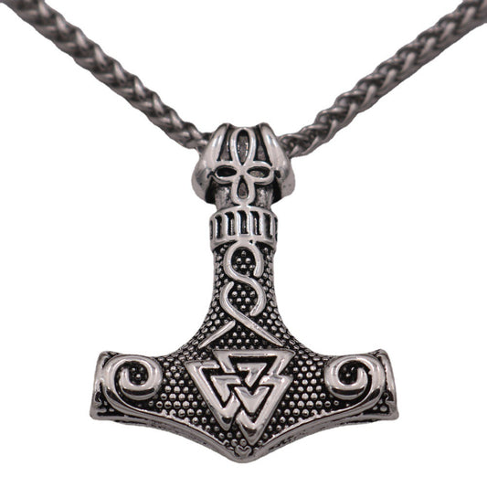 Norse Legacy Thor's Hammer Necklace - Mythical Viking Amulet Jewelry