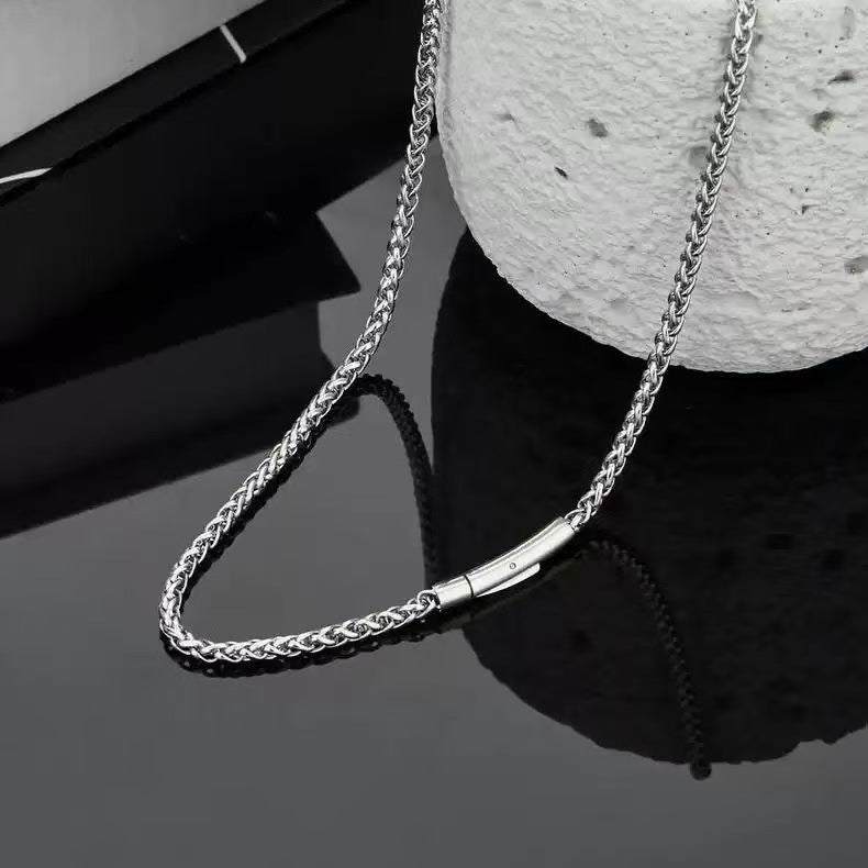 Planderful Jewelry Titanium Steel Chain Necklace For Men Hip Hop Style Domineering Fashion Accessory