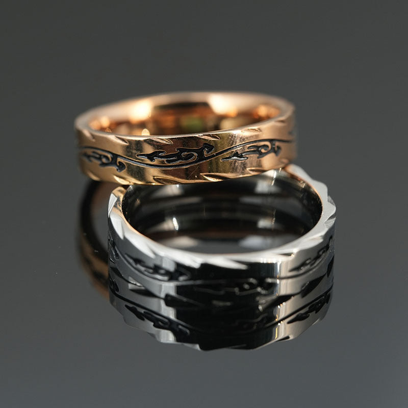Planderful Titanium Steel Mens Ring Everyday Genie For Men Light Luxury Hip Hop Style Single Index Finger