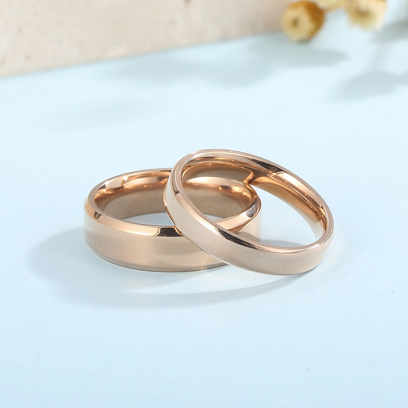Korean With The Same Stainless Steel Ring, Harajuku Cold Wind Smooth