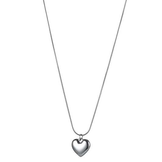 Planderful Jewelry Steel Heart Necklace